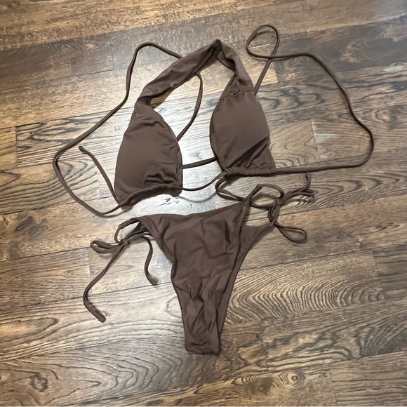 Brown Shein Bikini - Picture 3 of 5